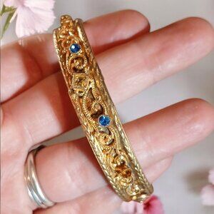 19th century filigree bangle bracelet